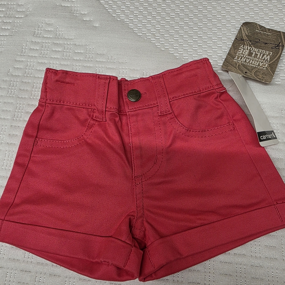 Carhartt Girls' Bright Pink Utility Shorts
